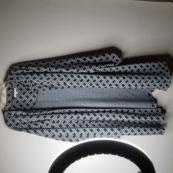 Notations White and Gray Duster Cardigan Coat Jacket 2xl - Picture 1 of 6